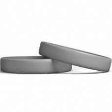 Silicone Wristband Manufacturer: Silver Grey color